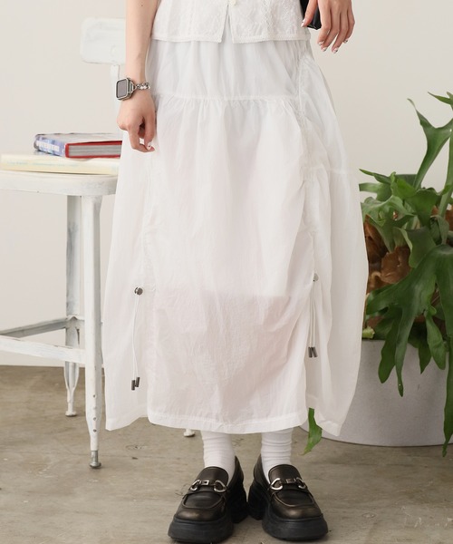 ROOP TOKYO ロング スカート 夏 Nylon parachute skirt / ナイロン