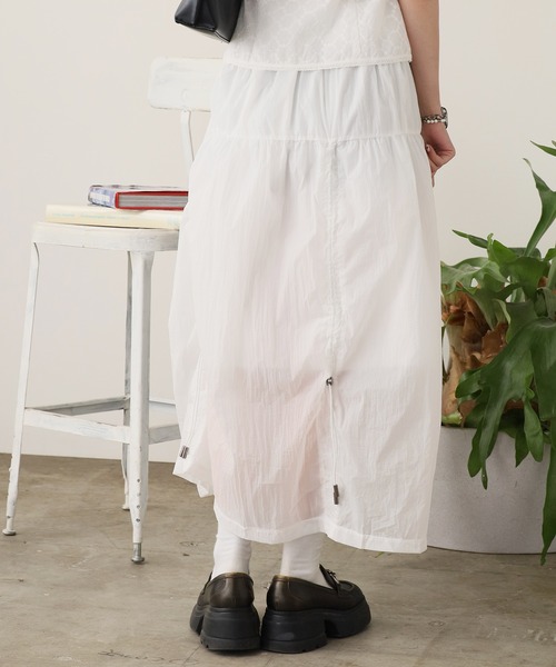 ROOP TOKYO ロング スカート 夏 Nylon parachute skirt / ナイロン