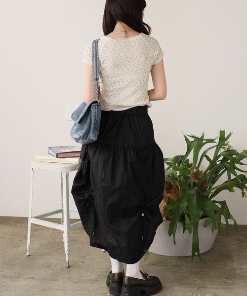 ROOP TOKYO ロング スカート 夏 Nylon parachute skirt / ナイロン