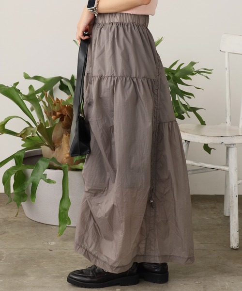 ROOP TOKYO ロング スカート 夏 Nylon parachute skirt / ナイロン