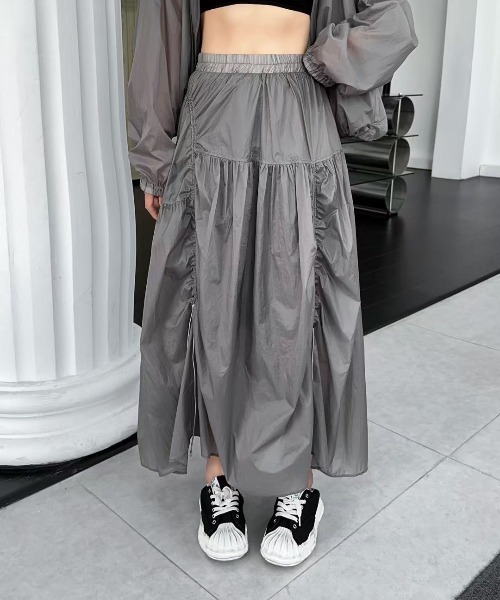 ROOP TOKYO ロング スカート 夏 Nylon parachute skirt / ナイロン