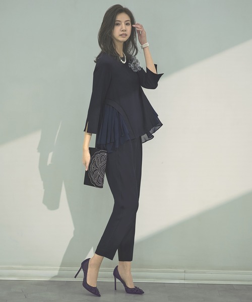 新品RUIRUE BOUTIQUEネイビーパンツスーツM RUIRUE BOUTIQUE 「RUIRUE BOUTIQUE」 パンツスーツ M ネイビー