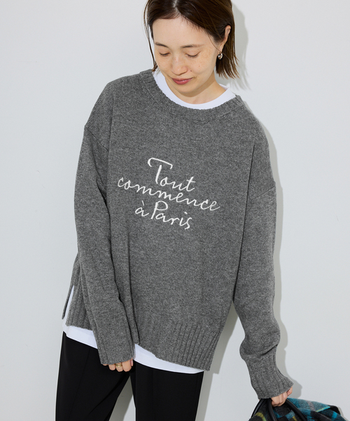 SLOBE IENA - 新品　ベイクルーズ　SLOBE IENA ロゴニット　13,200円　タグ付き SLOBE IENA - 新品 ベイクルーズ SLOBE IENA ロゴニット 13,200
