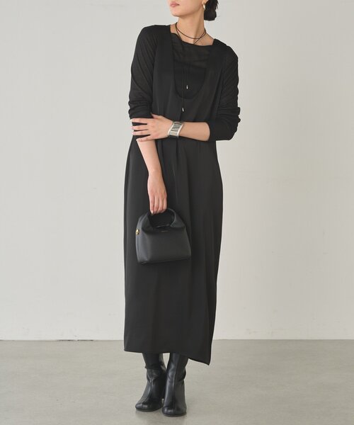 Loungedress ワンピース サテンタンクワンピース : ZOZOTOWN