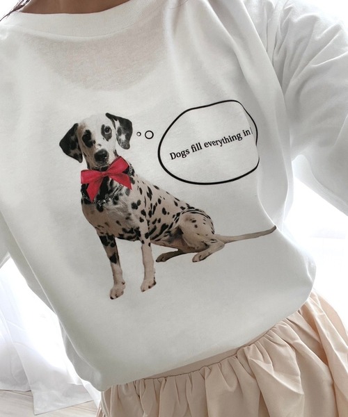 tシャツ ダルメシアンリボンロンT／長袖Tシャツ レディース : ZOZOTOWN