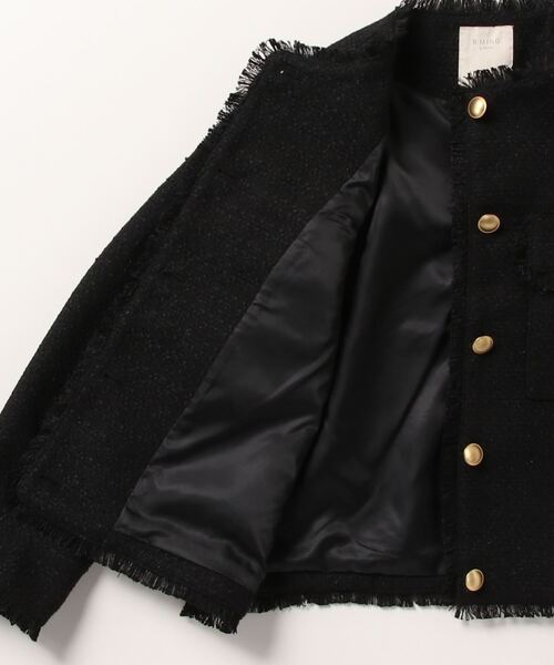 「B:MING by BEAMS」 ノーカラージャケット SMALL ブラック レディース