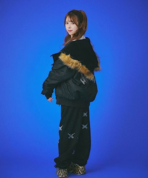 希少GALFY ガルフィー XL 大型犬 N2B アシンメトリー 短丈Y2K GALFY（ガルフィー） ミリタリージャケット モッズコート 犬2B ”改