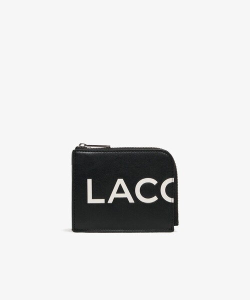 美品! LACOSTE ラコステ 小銭入れ ケース エンボス ブラック LACOSTE - 美品! LACOSTE ラコステ 小銭入れ コインケース エンボス