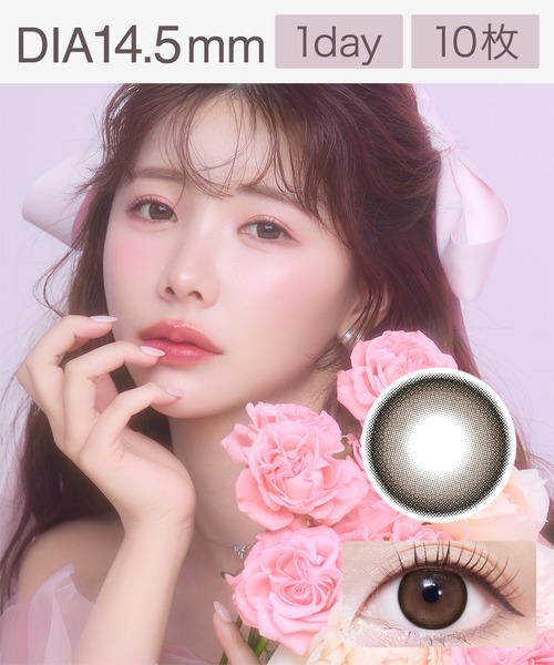 カラコン コンタクトレンズ Velvetear 1day ブーケブラウン（10枚入り