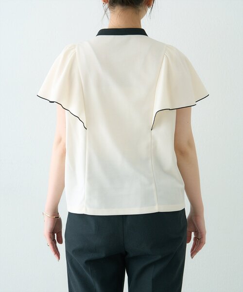 「natural couture」 ノースリーブブラウス FREE チャコールグレー レディース_画像8