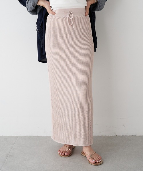 「SHENERY」 ニットスカート FREE ブルー レディース_画像2