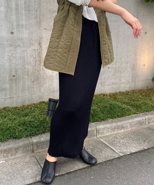 「SHENERY」 ニットスカート FREE ブルー レディース_画像3