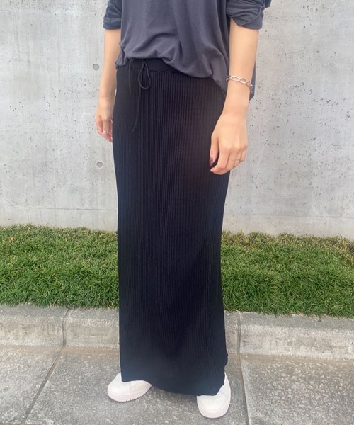 「SHENERY」 ニットスカート FREE ブルー レディース_画像5