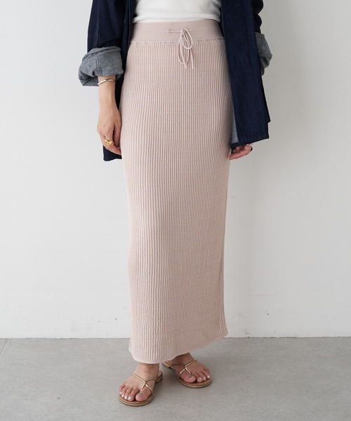 「SHENERY」 ニットスカート FREE ブルー レディース_画像7