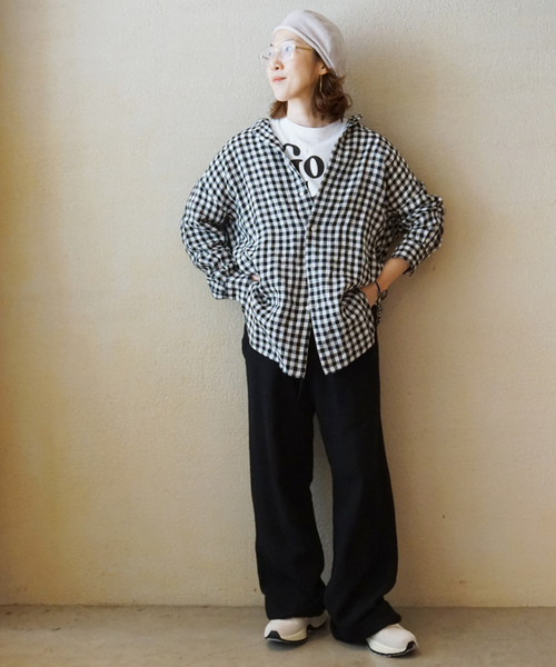 「JOURNAL STANDARD LUXE」 長袖シャツ FREE ブラック系その他 レディース_画像8