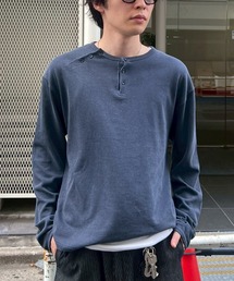 完売品　CHIKASHITSUPLUS HIGH ヘンリーネックtシャツ Chikashitsu+（チカシツプラス） ヘンリーネック tシャツ
