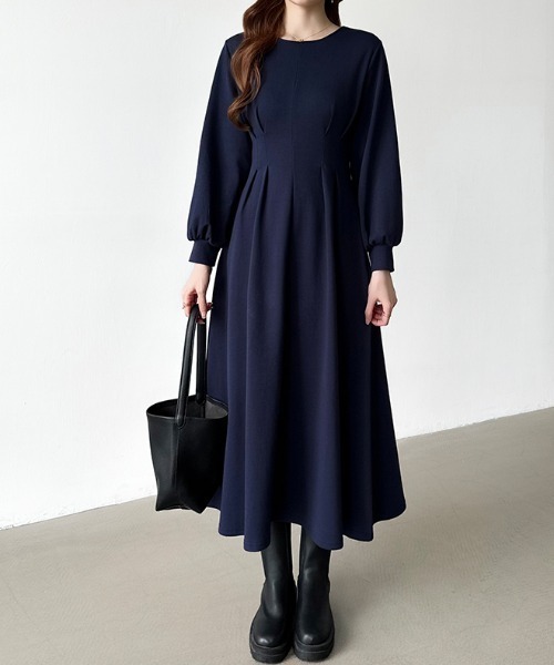 COCOMOMO ワンピース 前後2wayで楽しめる ウエストタックワンピース