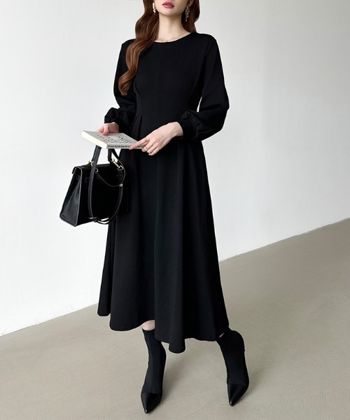 COCOMOMO ワンピース 前後2wayで楽しめる ウエストタックワンピース