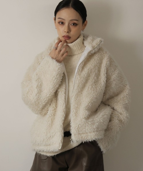 ULYSSES コート アウター ボアフリースジャケット レディース