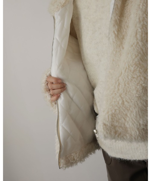 ULYSSES コート アウター ボアフリースジャケット レディース