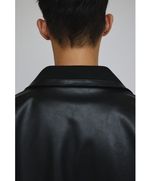 STYLEMIXER（スタイルミキサー） 革ジャン ライダース リブカラー