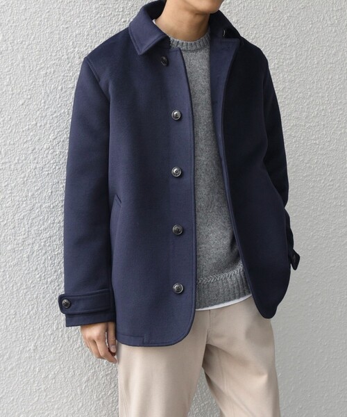 SHIPS any 「SHIPS any」 ピーコート MEDIUM ネイビー メンズ