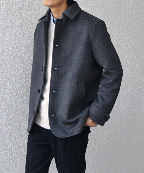 「SHIPS any」 ピーコート MEDIUM ネイビー メンズ_画像5