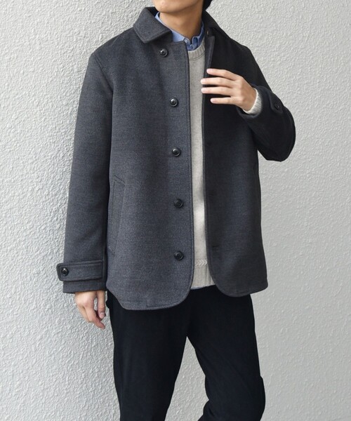 SHIPS any 「SHIPS any」 ピーコート MEDIUM ネイビー メンズ