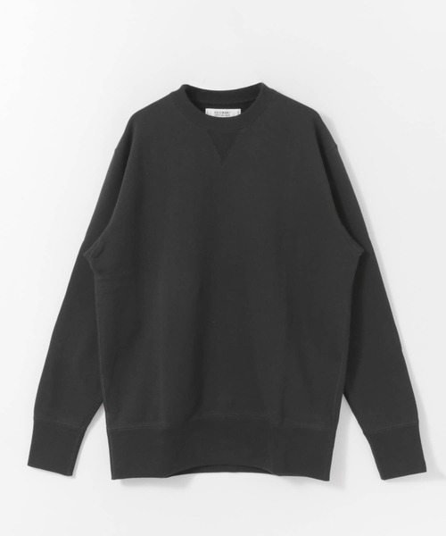 【美品】LOOPWHEELER スウェット ブラック　LARGE LOOPWHEELER（ループウィラー） スウェットカットソー LARGE ブラック