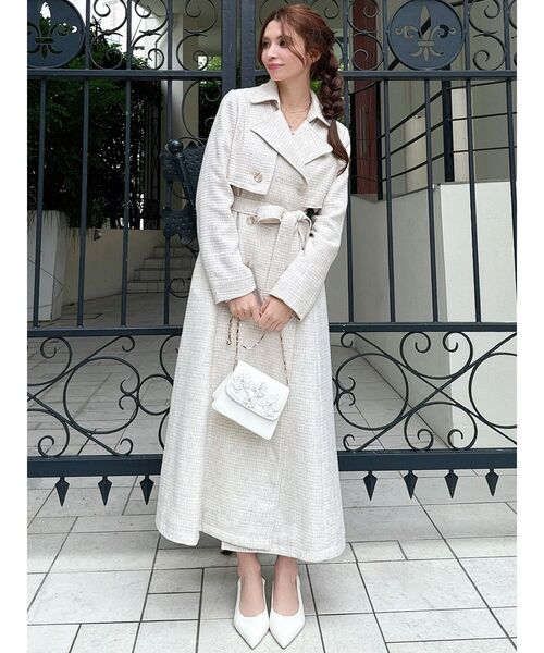 seyto ツートーンレイヤードコート トレンチコート seyto（セイト）の「Two tone layered trench coat / ツートーン