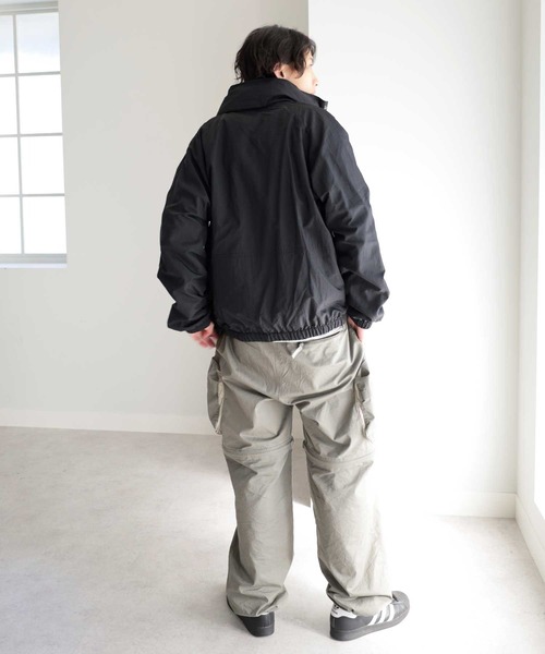 「GeeRA」 「hoodtown」ナイロンブルゾン MEDIUM オリーブ レディース_画像7