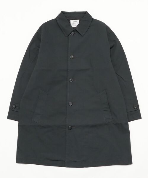 「coen」 ステンカラーコート S ベージュ メンズ_画像3