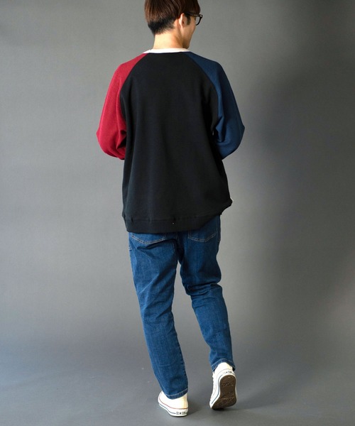 「gym master」 スウェットカットソー LARGE グレイッシュブルー メンズ_画像8