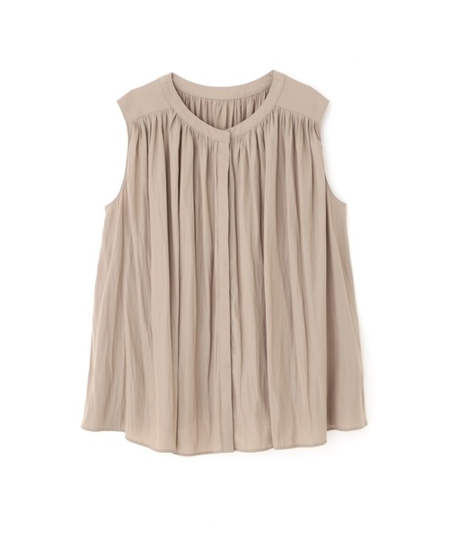 「NATURAL BEAUTY BASIC」 ノースリーブブラウス MEDIUM ベージュ レディース_画像7