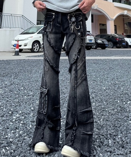 lilful ジーンズ デニム デニムパンツ 「26年春夏新作」Y2K ウォッシュ