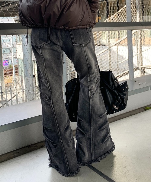 lilful ジーンズ デニム デニムパンツ 「26年春夏新作」Y2K ウォッシュ