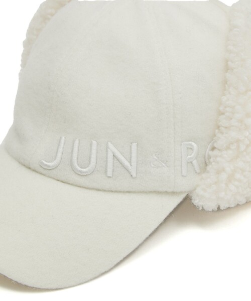 JUN&ROPE'（ジュンアンドロペ） キャップ 帽子 ボア耳当て付きキャップ