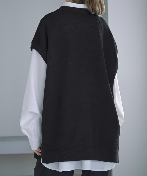 「SERACE」 ノースリーブトップス M ブラック メンズ_画像9