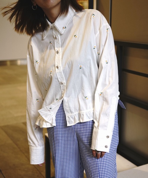 「Sister Jane」 長袖シャツ MEDIUM ホワイト レディース_画像5