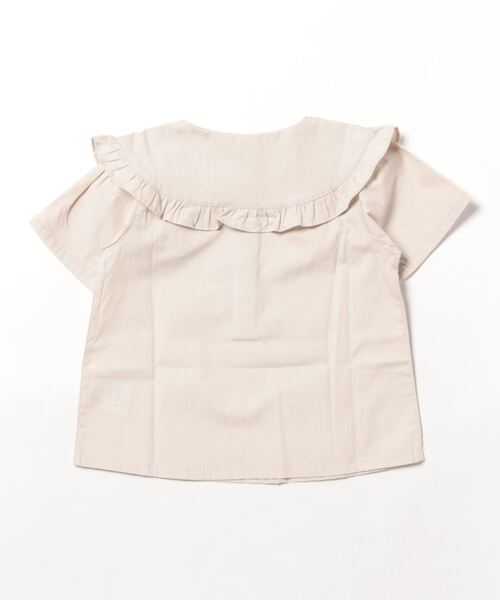 「Crescent」 「KIDS」半袖ブラウス 100 ベージュ キッズ_画像2