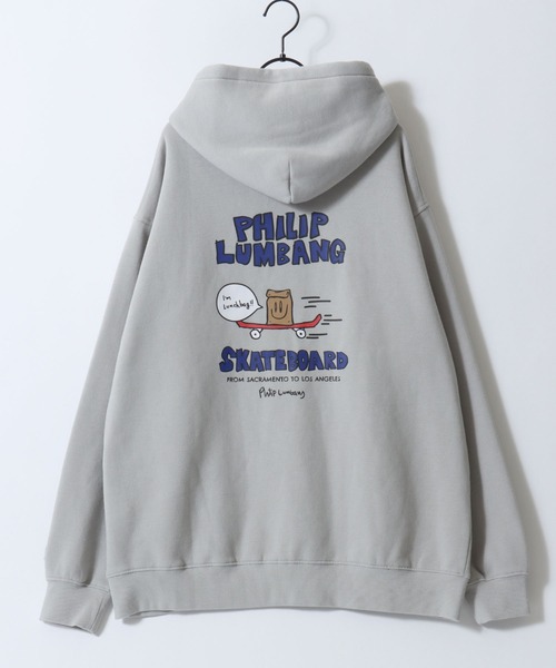 Philip Lumbang（フィリップランバン） パーカー 裏起毛 オーバー