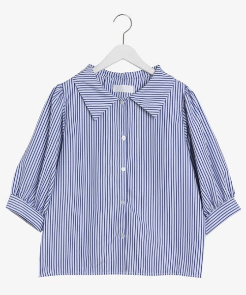 「SONA」 「designedbyi.got.c」半袖シャツ FREE ブルー レディース_画像8