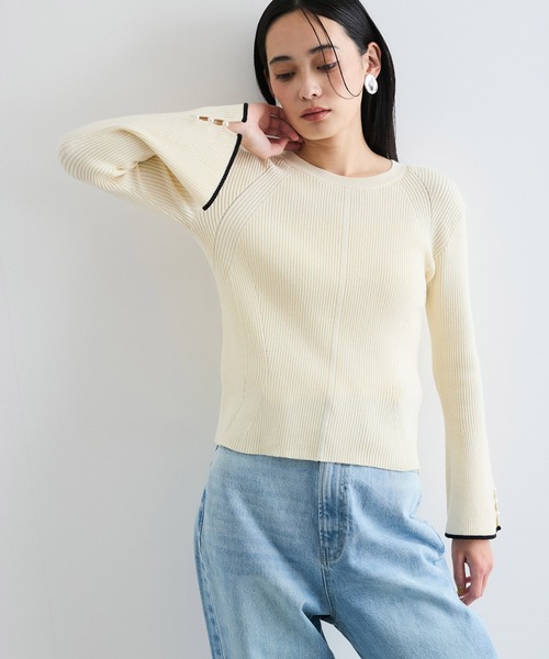 「VIS」 長袖ニット FREE グレー系その他 レディース_画像2