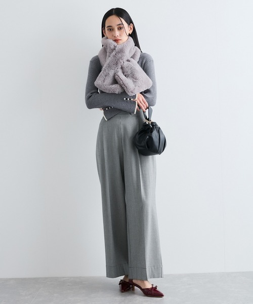 「VIS」 長袖ニット FREE グレー系その他 レディース_画像6