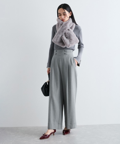 「VIS」 長袖ニット FREE グレー系その他 レディース_画像7