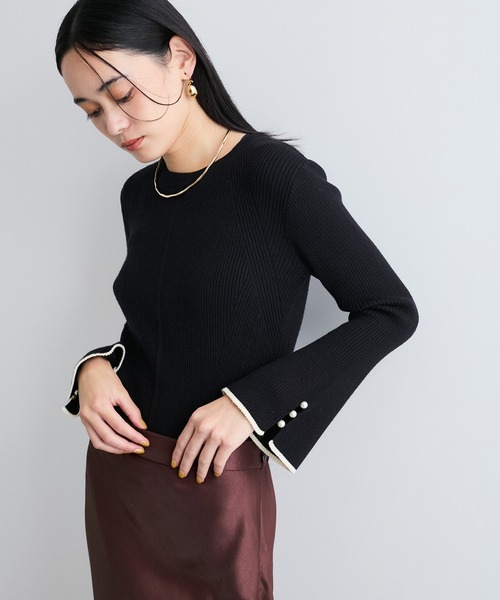 「VIS」 長袖ニット FREE グレー系その他 レディース_画像9