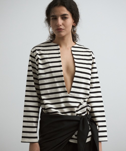 「CREDONA」 長袖カットソー FREE ブラック レディース_画像6