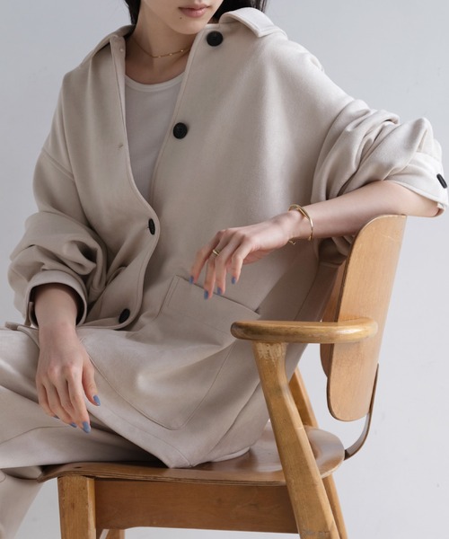 andme（アンドミー） カバーオール フェイクスエードカバーオール