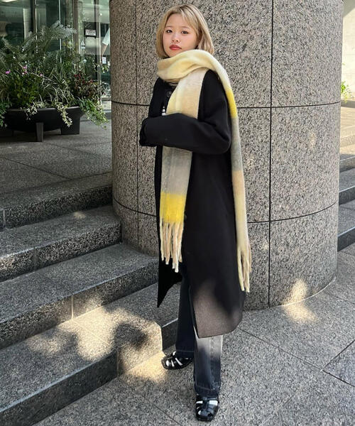 「FREE'S MART」 ノーカラーコート SMALL ベージュ レディース_画像8