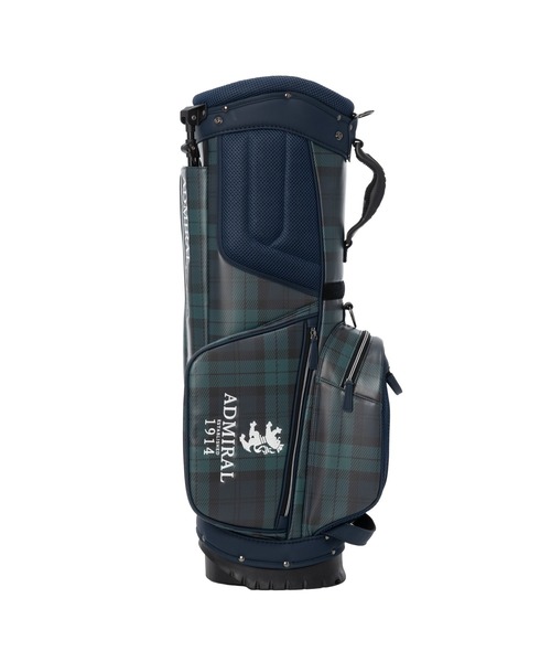 【訳あり】アドミラル スタンドキャディバッグ UKクラシック ネイビー ゴルフ Admiral Golf（アドミラルゴルフ） ゴルフ スタンド式キャデイバッグ